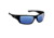 Flying Fisherman Triton Sunglasses, Matte Black Frame, Smoke Blue Mirror Lens 4010175