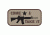 Fox Outdoor Medical and Morale Patches, Come &amp; Take It - Khaki, 84P-127