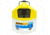 Frabill Magnum Flow Troll Shrimp Bucket, White/Yellow, 10 Quarts, PMC451205