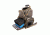 GPS Rolling Handgunner Range Backpack w/4 Handgun Cradle, Rifle Green/Khaki, GPS-1711ROBPRK