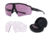 Gatorz Blastshield Sunglasses, Black Logo, Black Frame, Ballistic Shooting Day - Low Light Array Lens, 841235126369