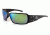 Gatorz Boxster Sunglasses, Black Frame, Brown Polarized w/Green Lens, Polarized, BOXBLK03P-G