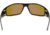 Gatorz Magnum Sunglasses, Asian Fit, Black Frame, Brown Polarized w/ Green Mirror Lens, AF-MAGBLK03P-G