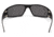 Gatorz Magnum Sunglasses, Asian Fit, Black Frame, Smoked Polarized w/ Blue Mirror Lens, AF-MAGBLK01P-B