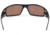 Gatorz Magnum Sunglasses, Blackout Frame, Smoke Polarized w/Sunburst Mirror Lens, GZ-01-014