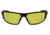 Gatorz Magnum Z Ansi Z87.1 Sunglasses, Matte Black Frame, Yellow W/ Anti-Fog Lens, MAGZBLK04A