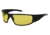 Gatorz Magnum Z Ansi Z87.1 Sunglasses, Matte Black Frame, Yellow W/ Anti-Fog Lens, MAGZBLK04A