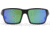 Gatorz Marauder Glasses, Brown Polarized Lens w/Green Mirror, Black, One Size, GZ-12-422