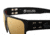 Gatorz Navy SEAL Foundation Delta Sunglasses, Black Frame with Black Logo, Rose Polarized Lens with Gold Mirror, GZ-50-089