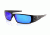 Gatorz OCTANE Sunglasses, Black Frame, Smoked Polarized W/Blue Mirror Lens, Polarized, OCTBLK01P-B