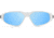 Gatorz Revenant Sunglasses, Frost w/Black Logo Frame, Smoke Optimized Polarized w/ Blue Mirror Lens, Frost, Medium, 841235128547