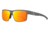 Gatorz Rig Sunglasses, Graphite Frame with Silver Logo, Opz Rose Sunburst Mirror Lenses, GZ-14-179