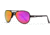 Gatorz Skyhook Sunglasses, Black Frame, Brown Polarized w/Pink Mirror Lens, GZ-09-027
