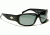 Gatorz Saphron Sunglasses, Black Frame, Grey Lens