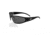Gatorz Throwback Wraptor Sunglasses,Black Frame w/Throwback Logo,Polarized Smoked Lens, TBG-WRABLK01P