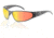 Gatorz Wraptor Sunglasses, Black Frame, Sunburst Lens