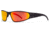 Gatorz Wraptor Sunglasses, Blackout Frame, Smoke Polarized w/Sunburst Mirror Lens, WRABLK13PMBP