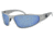 Gatorz Wraptor Sunglasses, Brushed Frame Smoked Polarized W/ Blue Mirror Lens, WRABRU01P-B