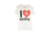 Glock Women Short Sleeve "I Love Glocks" Shirt, White, Large, GLAP95139