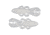 Googan Squad Bandito Bug Soft Bait, 8, 4in, Pearl, GBB-PRL