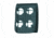 Gould &amp; Goodrich Quad Snap Belt Keeper 4-Pack, Nickel, Black Weave, B129-4W