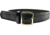Gould &amp; Goodrich Pants Garrison Belt, 36, Brass Buckle, Black Weave, B52-36WBR
