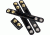 Gould &amp; Goodrich Belt Keepers, Double Brass Snap, 4 Pack, Hi-Gloss, H76-4CLBR