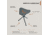 HALF RACK Karrylite Stool, 3-Legged, Grey/Orange, Medium, HR1450