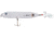 Heddon Feather Super Spook Jr Topwater Walking Bait, 3.5in, 1/2 oz, Clear, X9236F03
