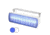 Hella Marine Sea Hawk XL Dual Color LED Flood Light, White Housing, Blue/White LE, 980950071