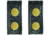 HERO'S PRIDE AirTek Deluxe Belt Keepers, 1 1/8in, 2 Pack, Basket Weave, Brass Hardware, Black, 1497WA
