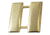 Captain Smooth Pin, Regular 1" High, Clutch Back - Pair