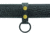 HERO'S PRIDE AirTek C-Cell Single Ring Flashlight Holder w/ Brass Snaps &amp; Black Metal Rings, Plain, Black, 1493MPA