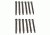 High Speed Gear HSGI HSG Pouch Short Clip, Black, 12 Pack, 91SC12BK
