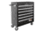 Homak 36in H2Pro Series-6 Drawer Roller Cabinet, Black, Large BK04036061