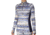 Hot Chillys Micro Elite Chamois Print Zip-T - Womens, Horizon Stripe/Navy, Medium, HC9924P-Horizon Stripe/Navy-M