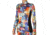 Hot Chillys Micro Elite Chamois Print Zip-T - Womens, Life In Color/Black, Medium, HC9924P-Life In Color/Black-M
