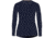 Icebreaker 260 Vertex Long Sleeve First Snow Crewe Top - Women's, Midnight Navy/Snow/J, Large, IB0A56V2259L
