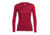 Icebreaker Oasis Long Sleeve Crew Top - Women's-Align Oxblood/Snow-Large