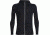 Icebreaker Quantum Long Sleeve Zip Hood Jacket - Men's-Black-Medium