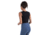 Icebreaker Women Merino 125 ZoneKnit Energy Wind Cropped Bra-Tank, Black, S, IB0A56XT001S