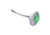 Innovative Lighting Bulkhead/Livewell Light &quot;The Shortie&quot; Green LED w/ White Grommet LED 39717