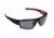 Ironman Corner Sunglasses, Matte Black Rubberized Frame, Smoke with Silver Flash Mirror Polarized Lenses 10242579.QTS