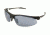 Ironman Inertia X Sunglasses, Matte Black Frame, Smoke with Silver Mirror Flash Lens, 10228856.QTS