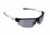 Ironman Power PLAY Sunglasses, Matte Black Rubberized with White Temples Frame, Smoke with Silver Flash Mirror Lenses 10242578.QTS