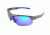 Ironman Rivalry Sunglasses, Matte Metallic Graphite Frame, Smoke with Blue Mirror Lens, 10224625.QTS