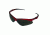 Jackson Safety Nemesis Safety Eyewear, Red Frame, Smoke, Universal 22611