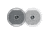 Jensen 6.5in Coaxial Speakers Silver/ 75W, White JEN-MSX65R