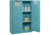Justrite Corrosives/Acids Safety Cabinet, 30 Gallon, 1 Bi-Fold Self-Close Door, Blue, 8930822