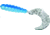 Kalin's Fishing Kalin Triple Threat Grub, 5, 2in, Blue/Sliver, 2TG10-814